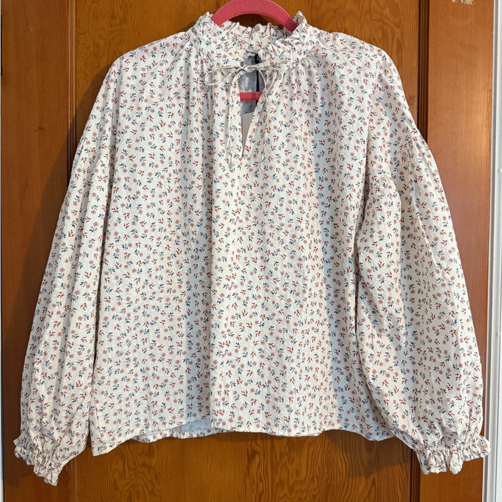 NWT The New Society Olivia Judah Blouse Blossom Print Size Large